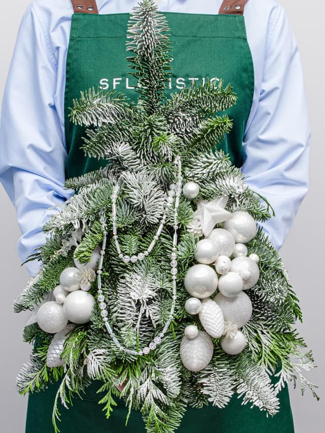 Новогодняя Ель «Белый Иней»