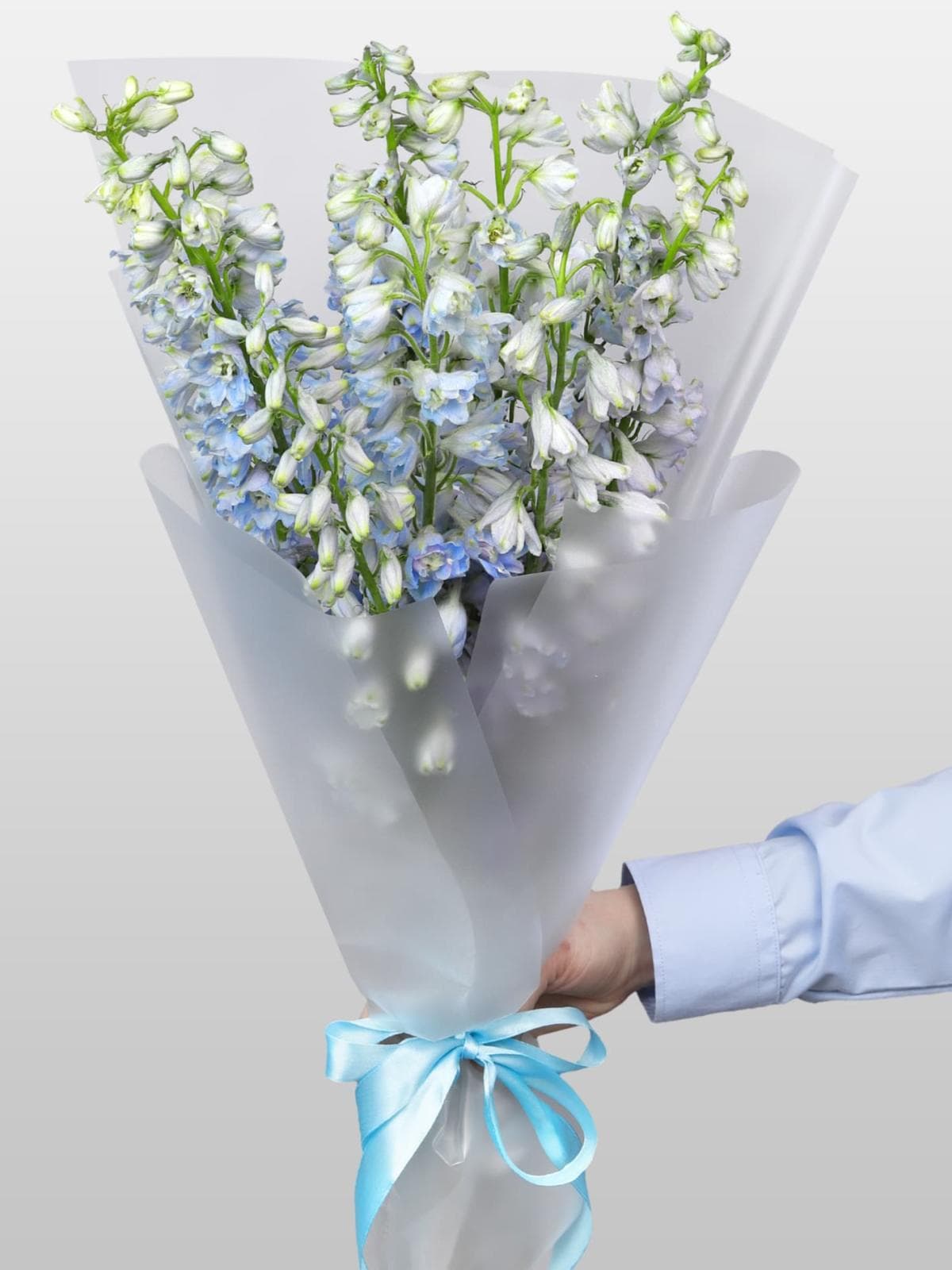 Букет из Дельфиниума 9 шт «Лазурная Нежность»