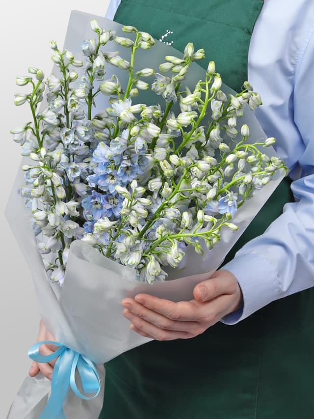 Букет из Дельфиниума 15 шт «Летний Дождь»