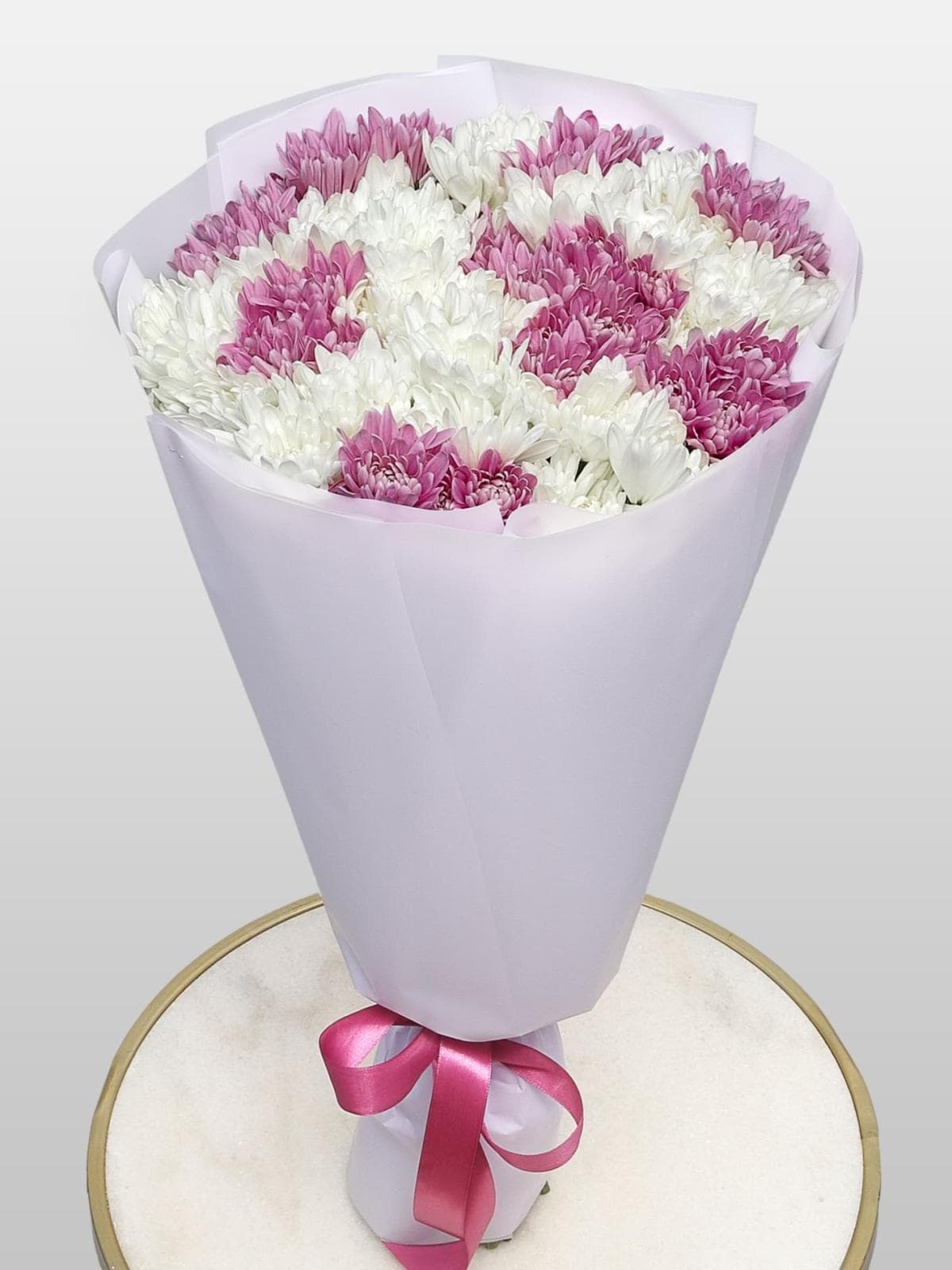 Букет из Хризантем 25 шт «Зимняя Ягода»