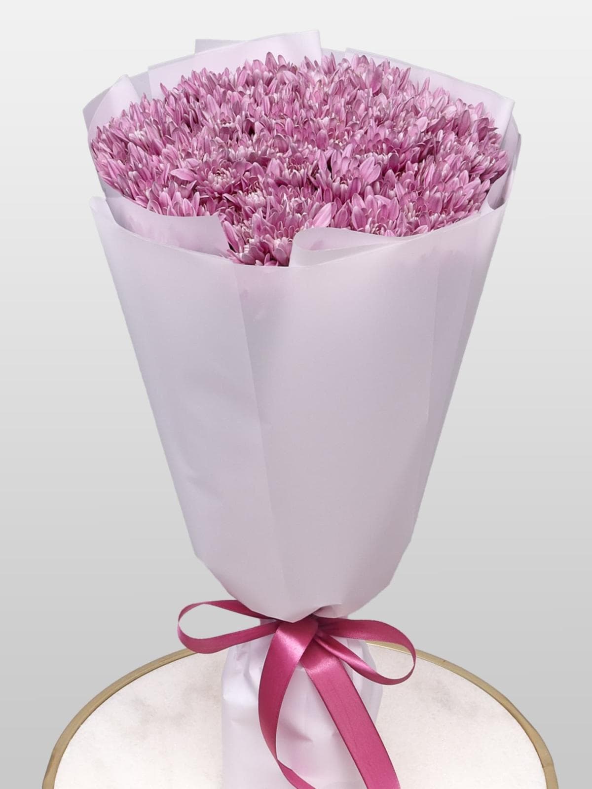 Букет из Сиреневых Хризантем 25 шт «Вечерний Блюз»