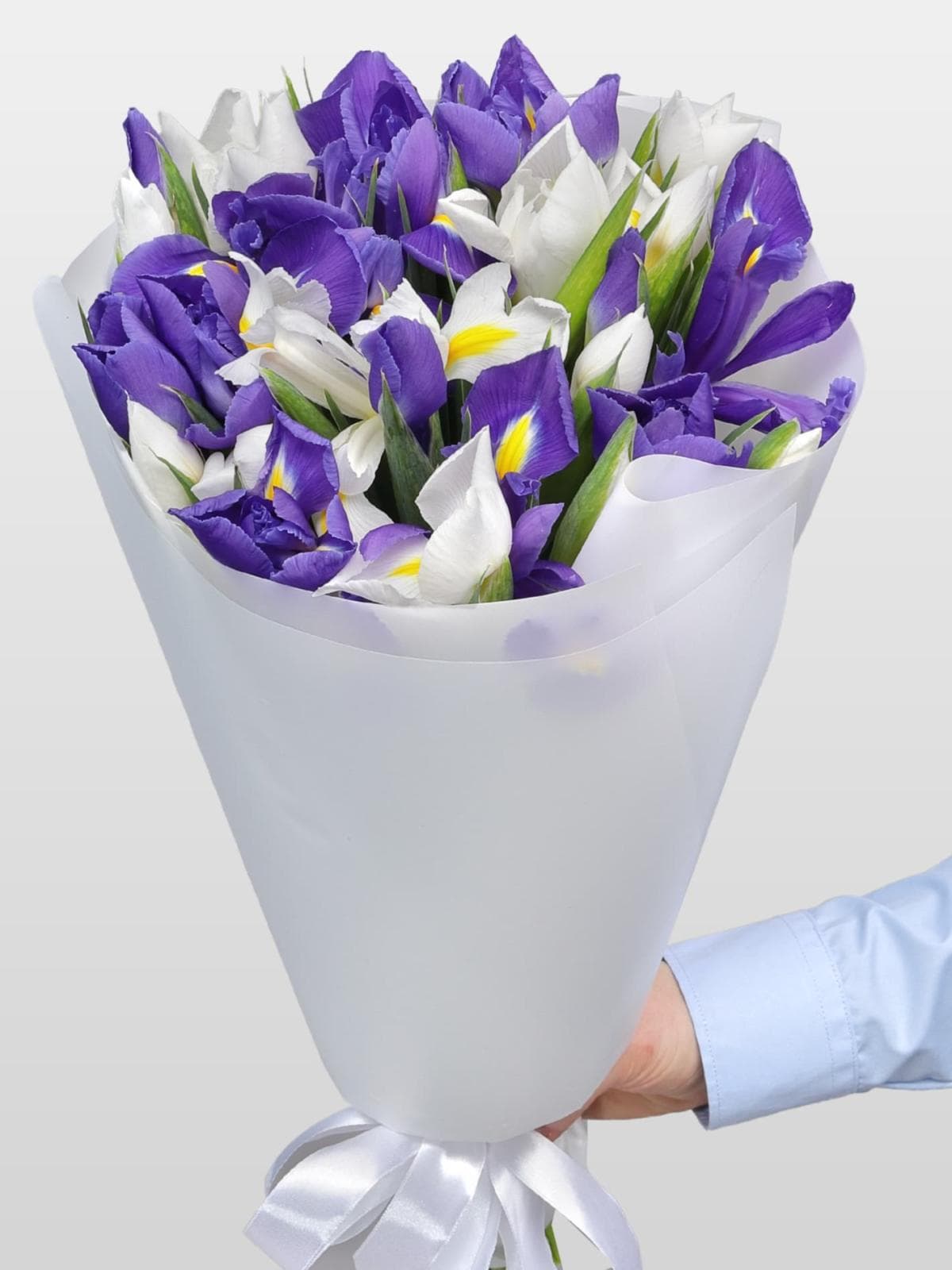 Букет из микса Ириса 31 шт «Счастливый случай»