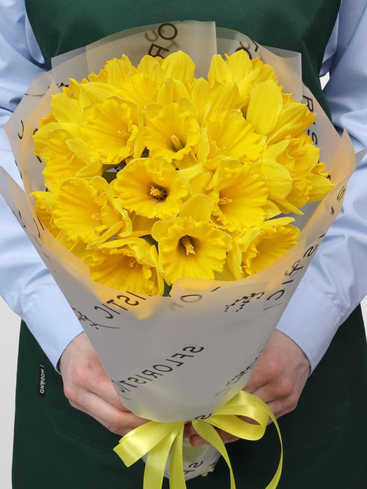 Букет из Желтых Нарциссов 21 шт «Кусочек солнца»