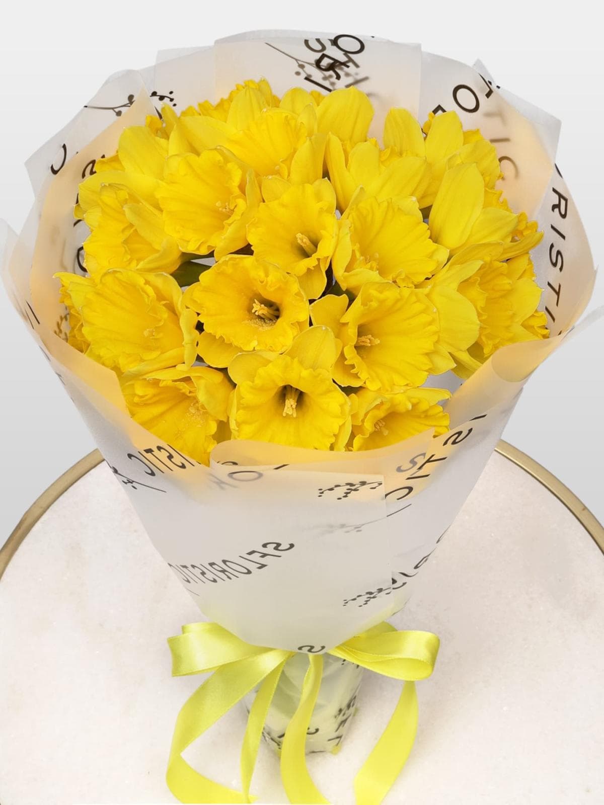 Букет из Желтых Нарциссов 21 шт «Кусочек солнца»