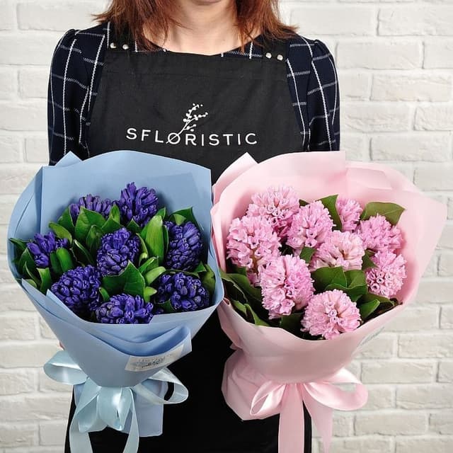 Букет из Синих Гиацинтов «Сапфировый Блюз»