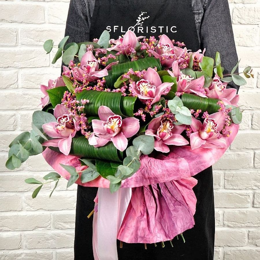 Букет из розовых Орхидей «Алия»