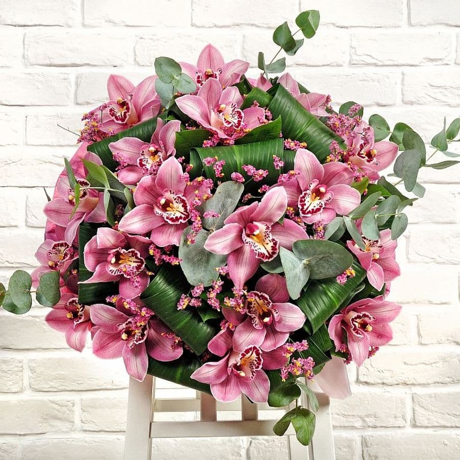 Букет из розовых Орхидей «Алия»