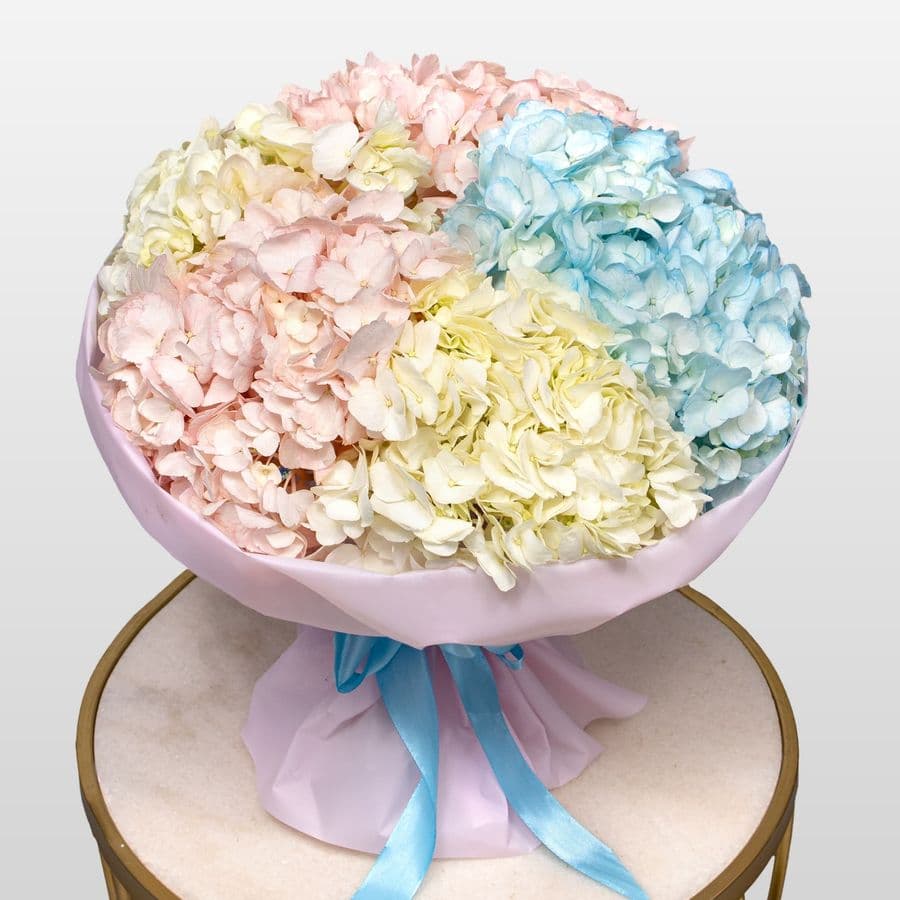Букет из Гортензий «Нежный микс»