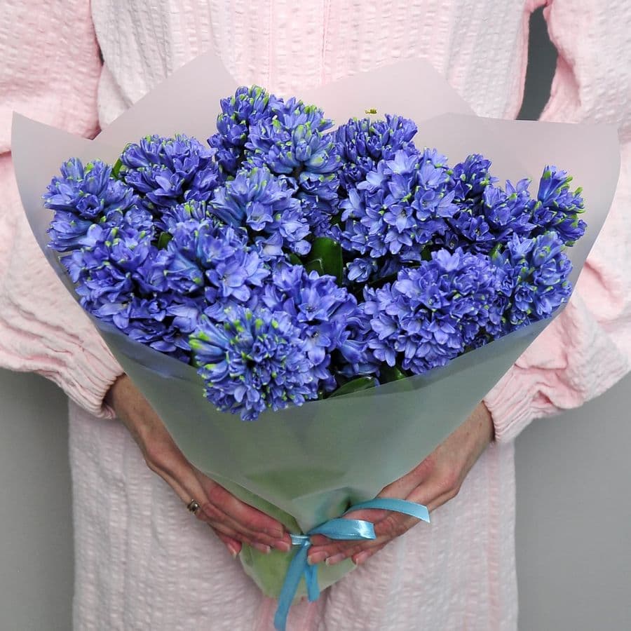 Букет из гиацинтов «Синие Очи»