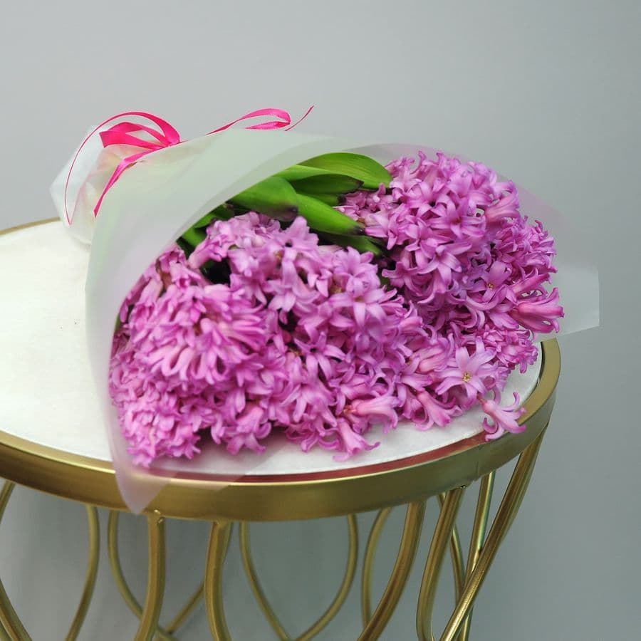 Букет из гиацинтов «Розовый сапфир»