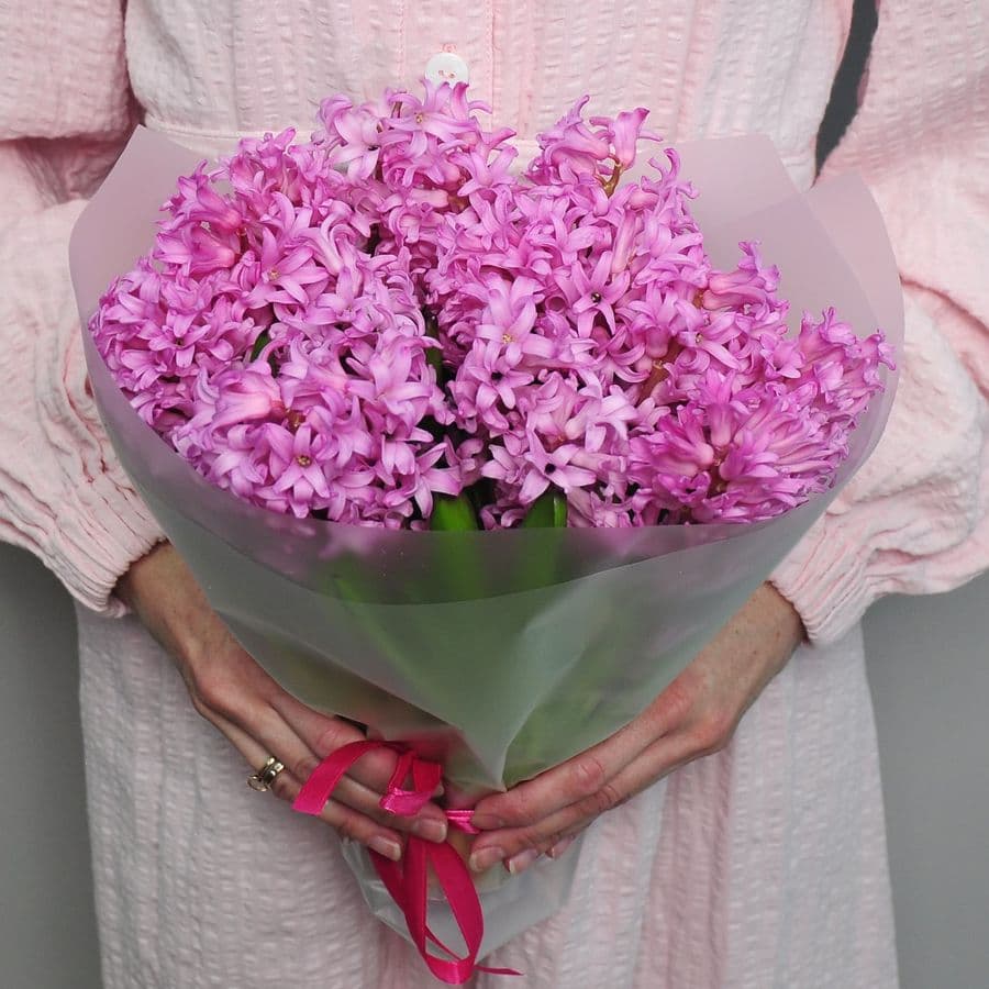 Букет из гиацинтов «Розовый сапфир»