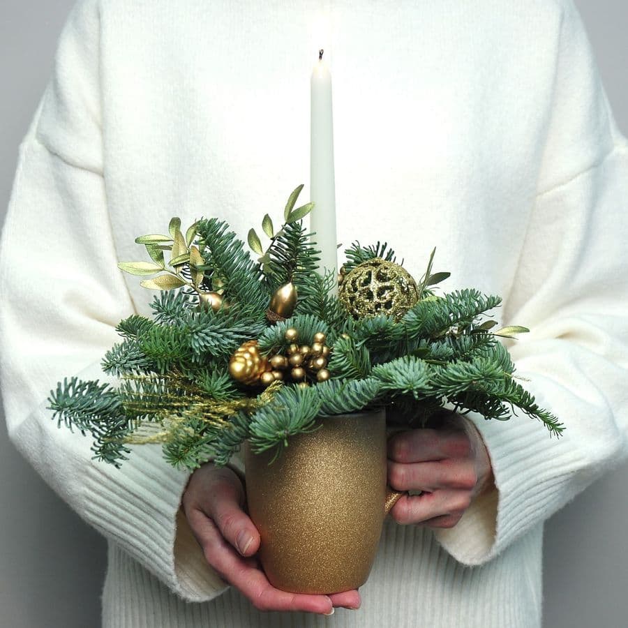 Новогодняя композиция "Золотая зима"