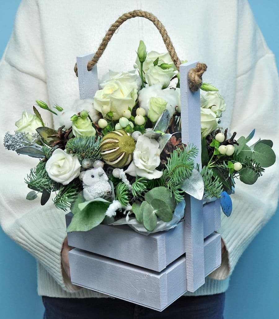 Новогодняя композиция "Совушка"