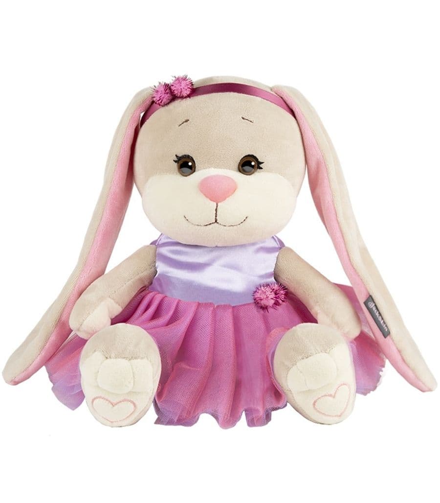 Мягкая Игрушка Зайка в Розовой Юбочке