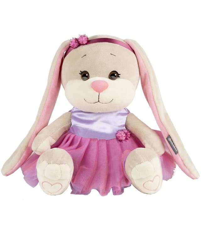 Мягкая Игрушка Зайка в Розовой Юбочке