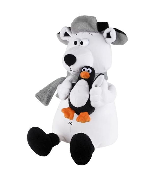 Мягкая Игрушка Полярный Медведь и Пингвин