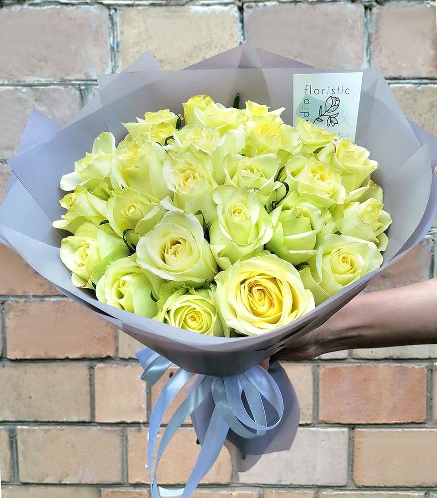 Букет Роз Кения 25 шт «Чайная роза»