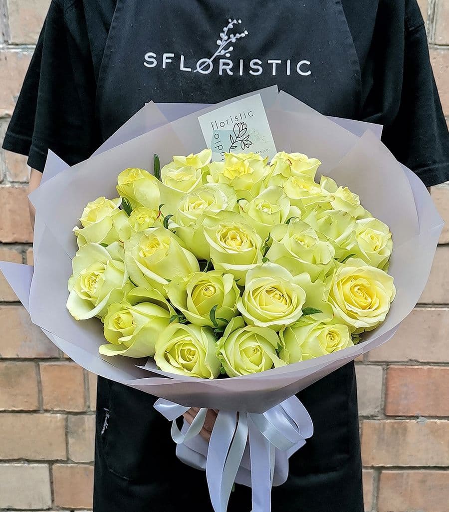 Букет Роз Кения 25 шт «Чайная роза»