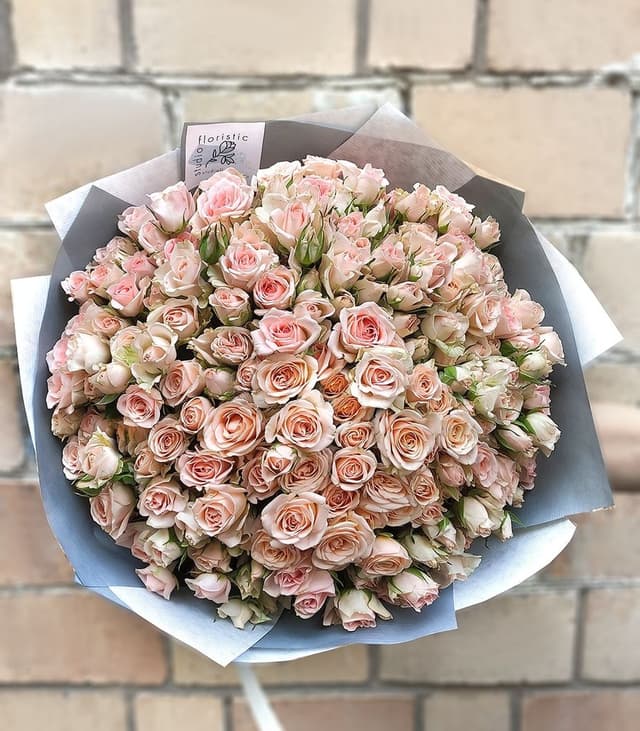 Букет Кустовых Роз «Капучино»