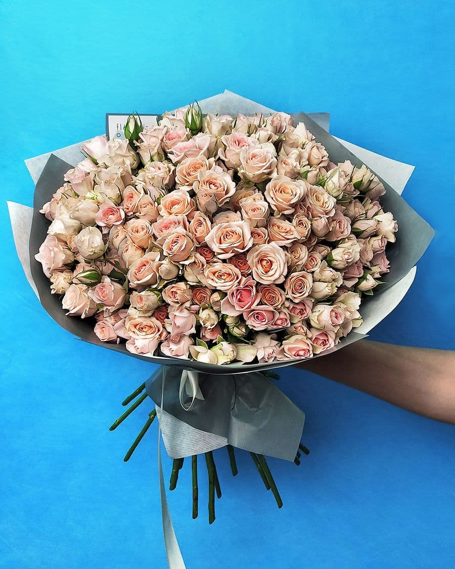 Букет Кустовых Роз «Капучино»