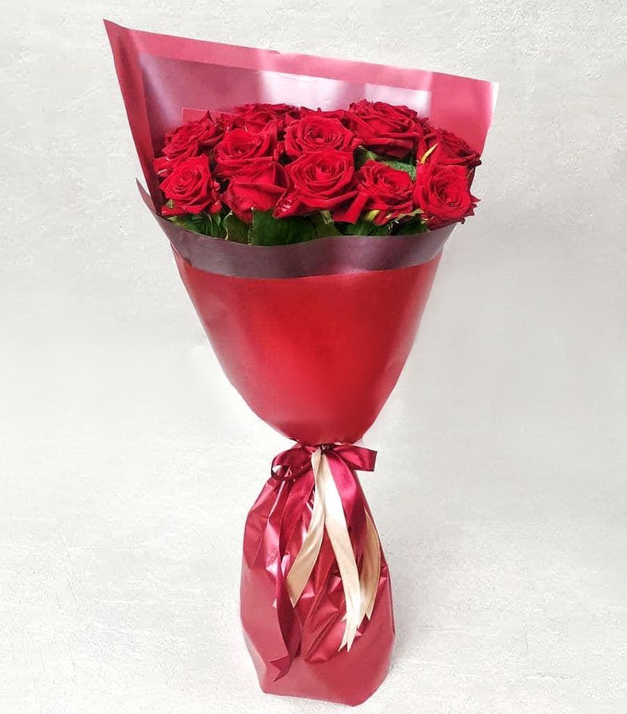 Букет красных Роз 60 см «Страстной»