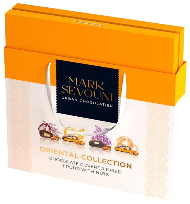 Коллекция сухофруктов с грецким орехом и миндалем в шоколаде Oriental