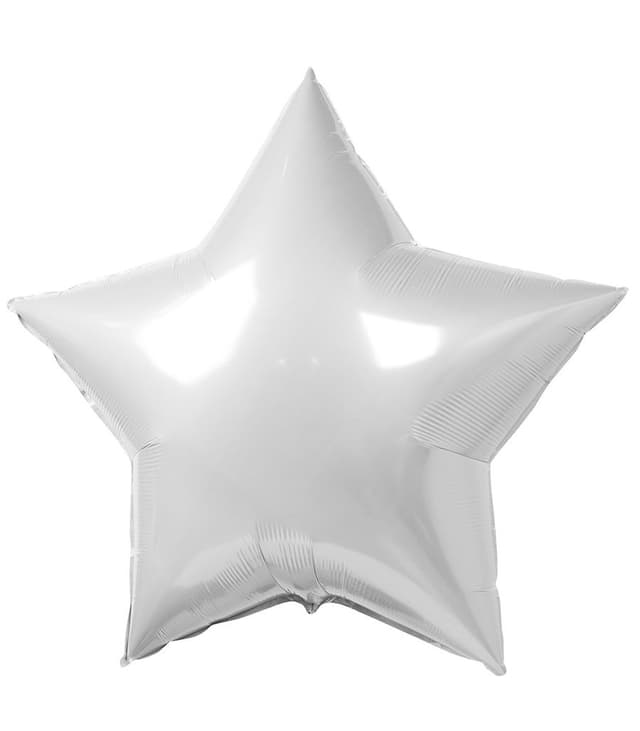 Воздушный шар Звезда белый