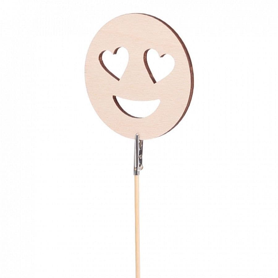 Топпер обычный «Влюблённый смайл» бесцветный