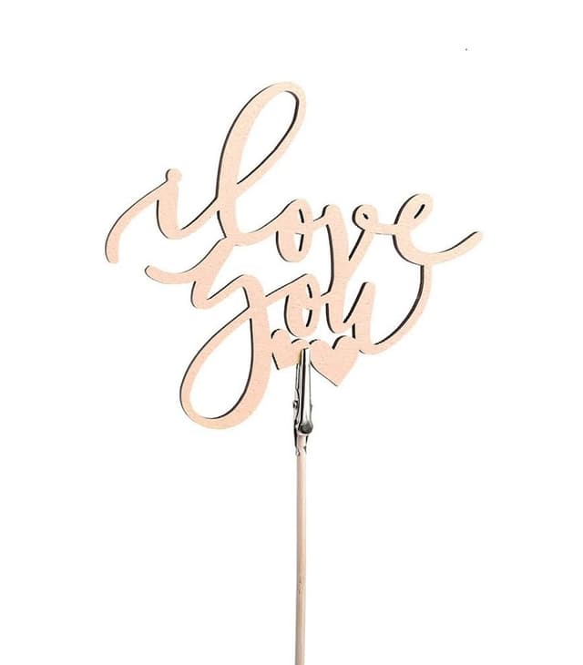 Вставка "I Love you" натуральный