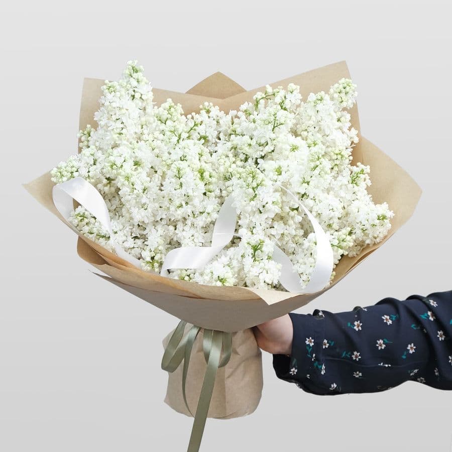 Букет из белой Сирени «Бонсай»