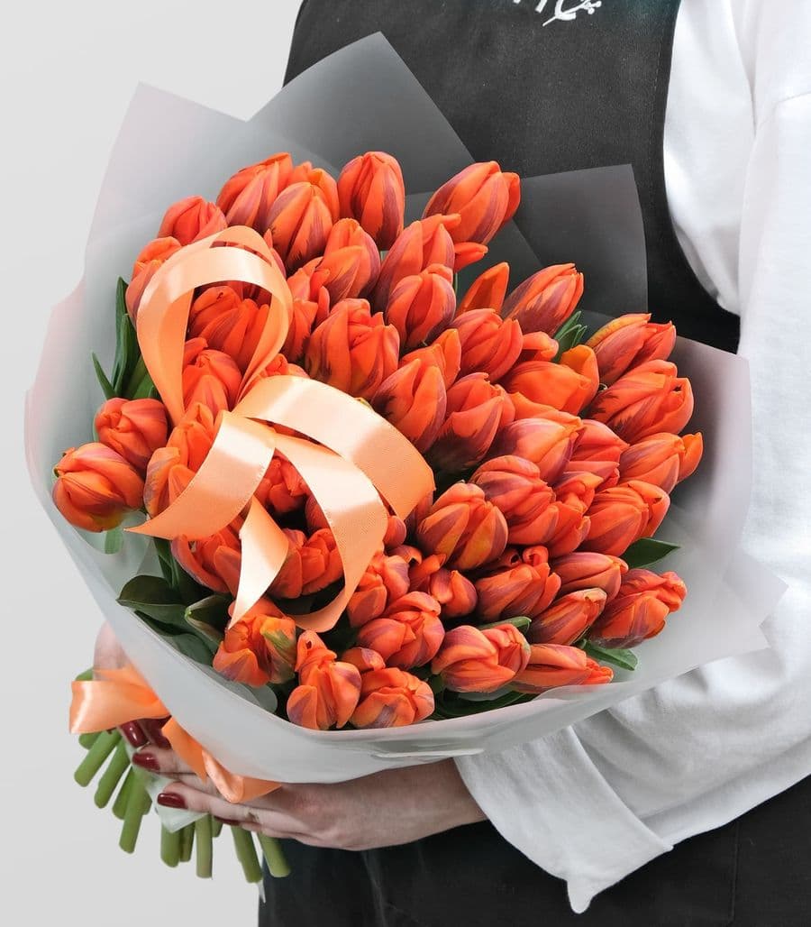 Букет из Тюльпанов 51шт «Хургада»