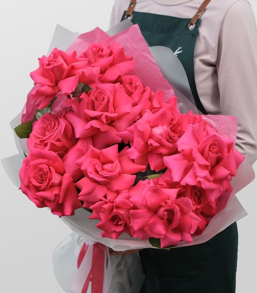 Букет из малиновых Роз «Флойд»