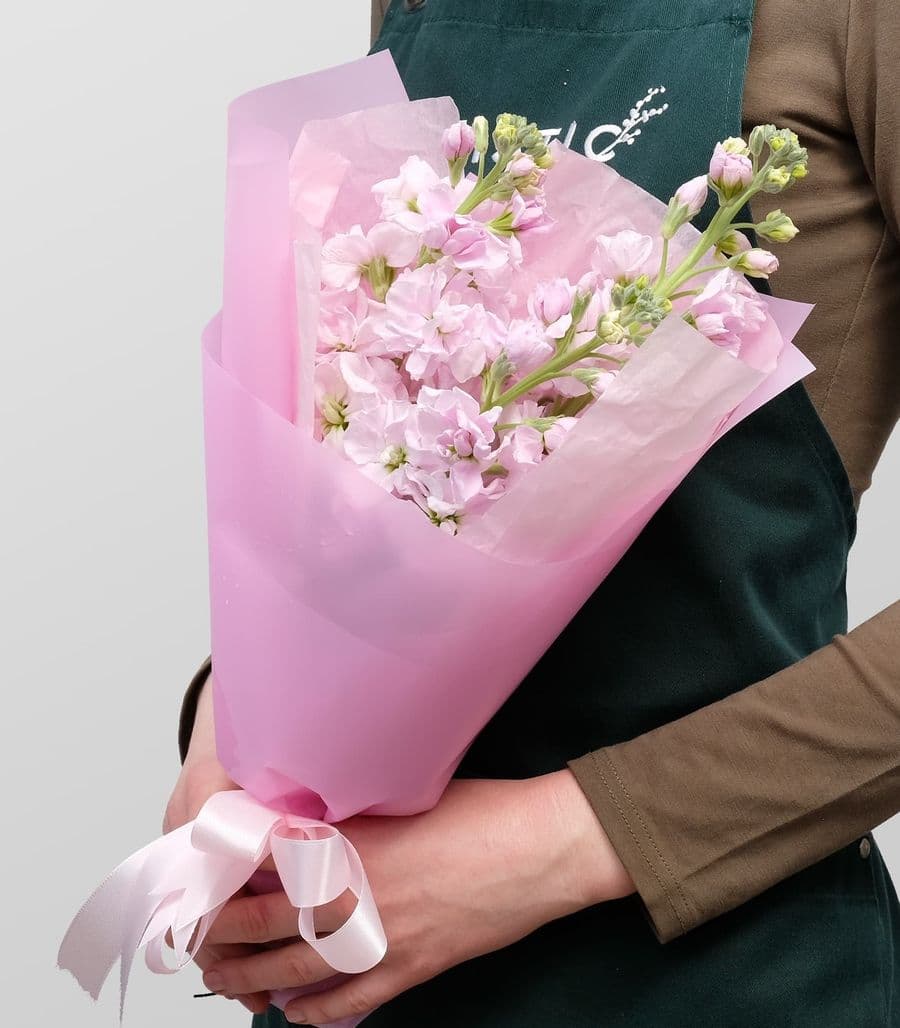 Букет Маттиол «Розовый зефир»