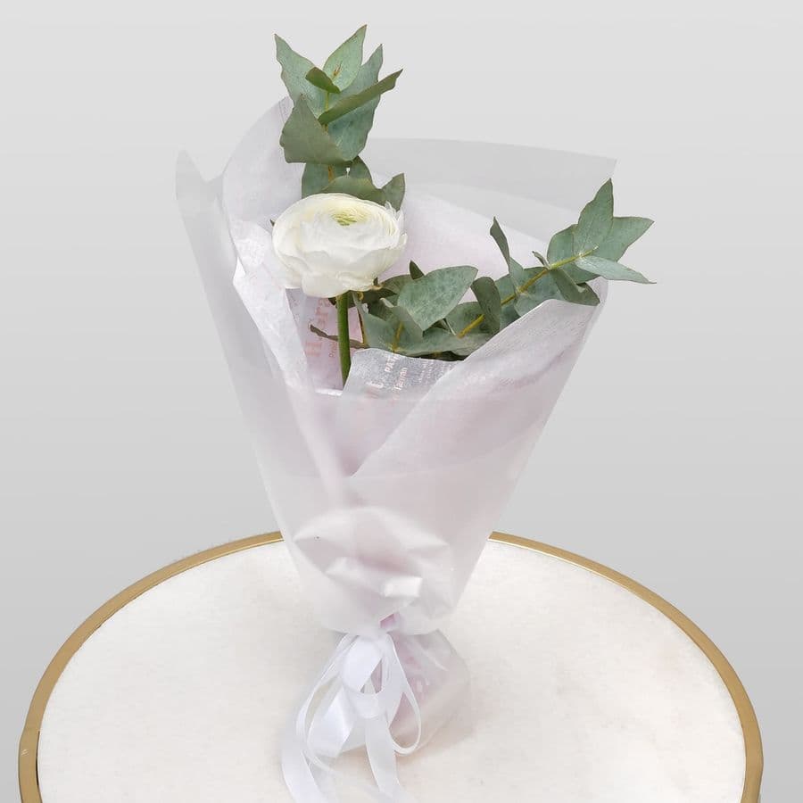 Букет из Ранункулюсов «Серебряный Звон»