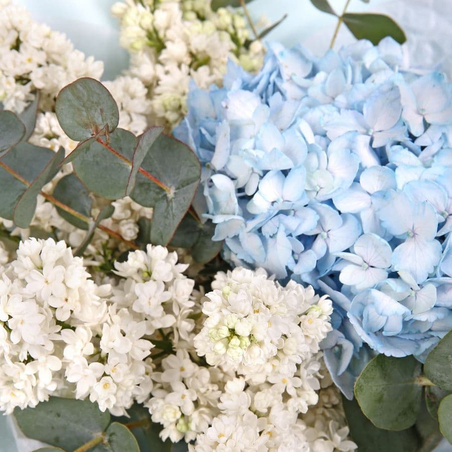 Букет из Сирени и Гортензии «Волна нежности»