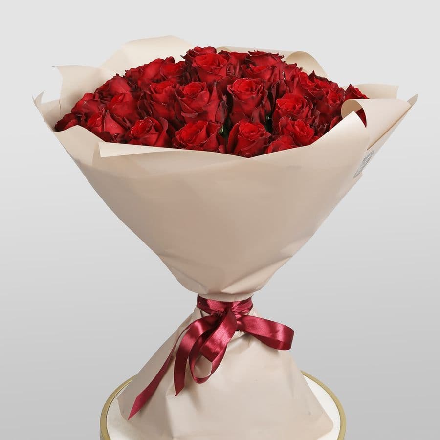 Букет из 51 Роз Эквадор «Пылкое сердце»