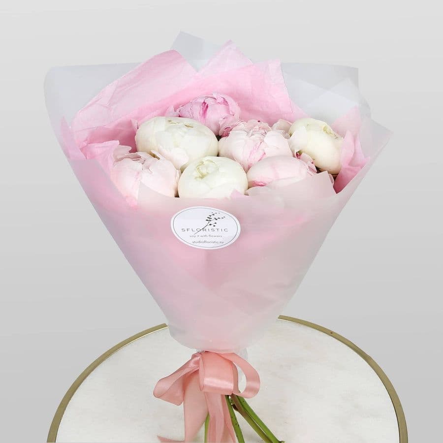Букет из Пионов «Нежный союз»