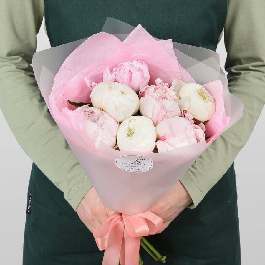 Букет из Пионов «Нежный союз»