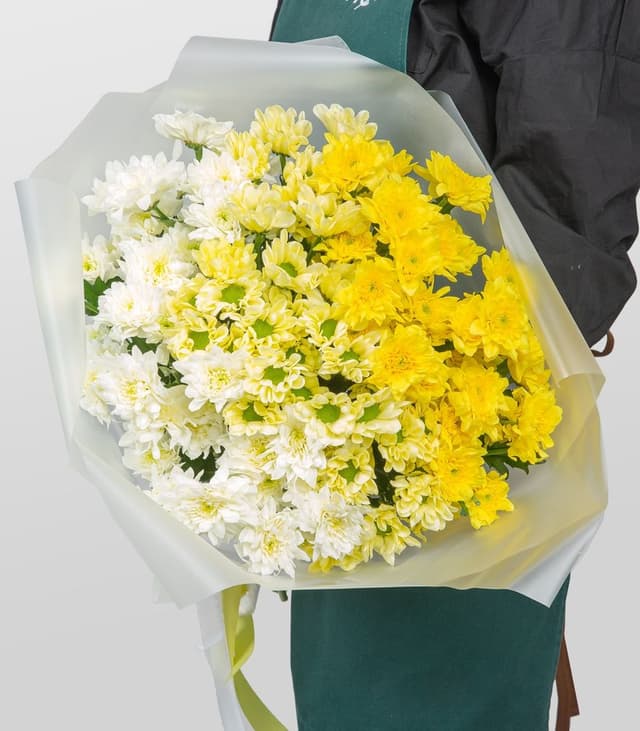 Букет из кустовых Хризантем «Ароматы счастья»