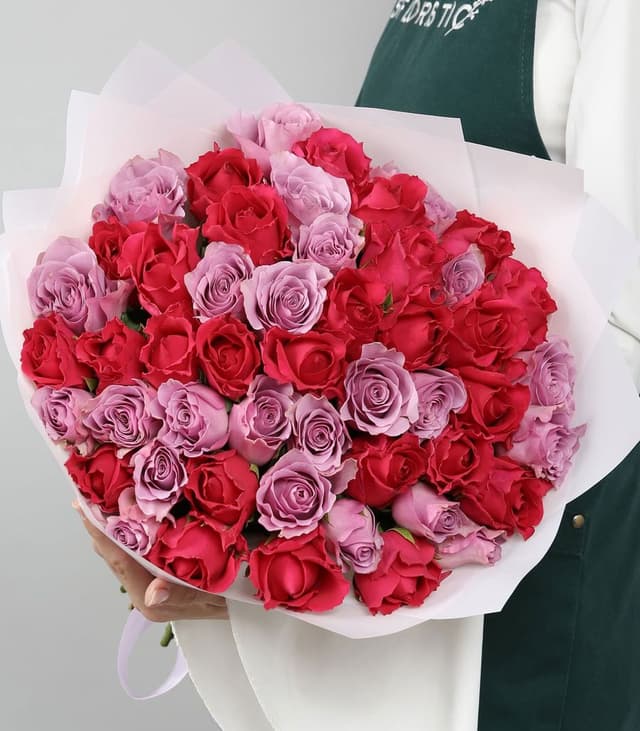 Букет Роз Кения 51 шт «Сказка из роз»