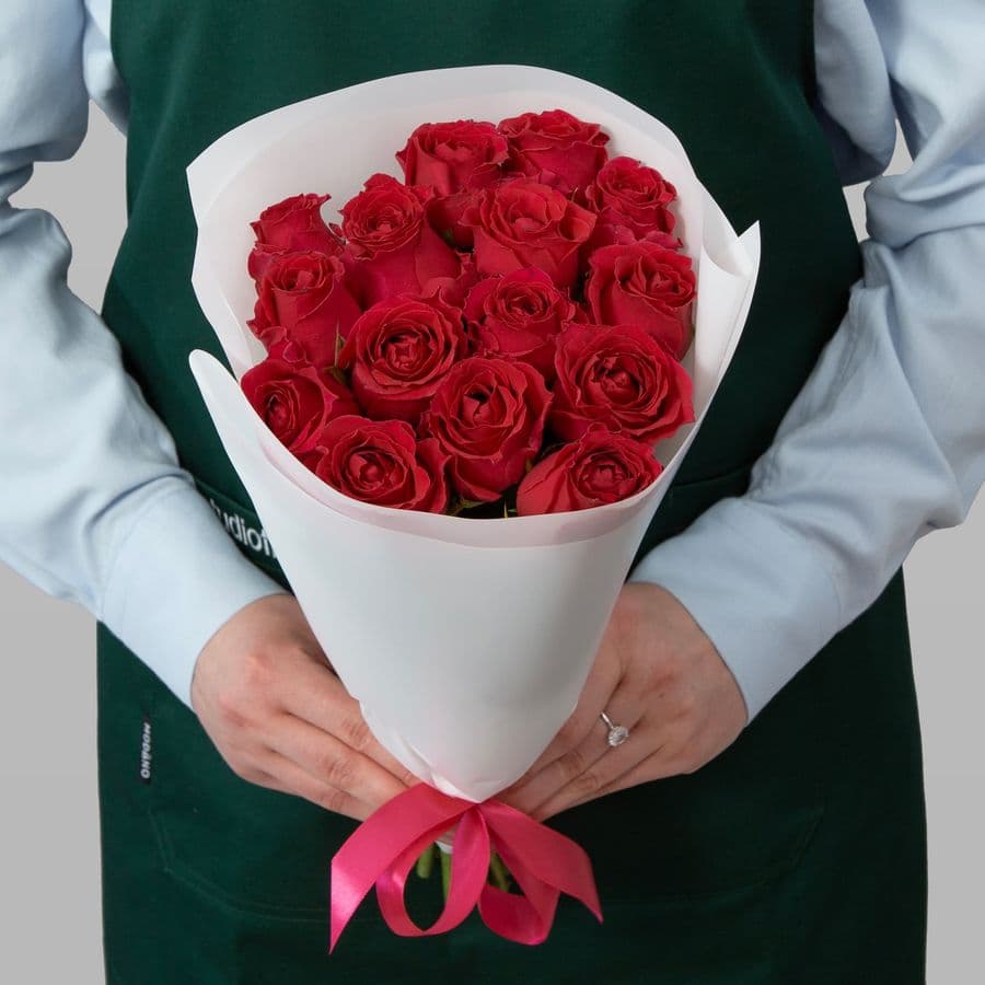 Букет Роз Кения 15 шт «Путь к сердцу»