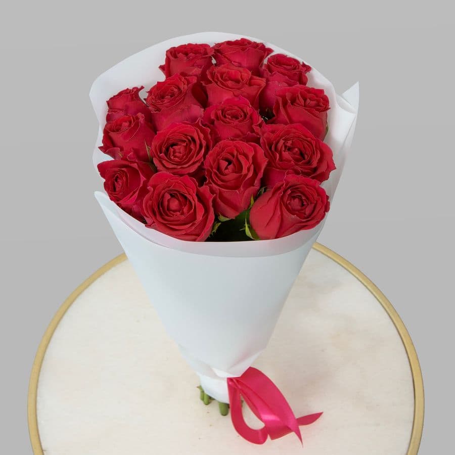 Букет Роз Кения 15 шт «Путь к сердцу»