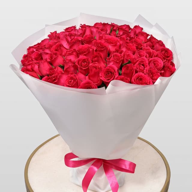 Букет Роз Кения 75 шт «Энергия любви»