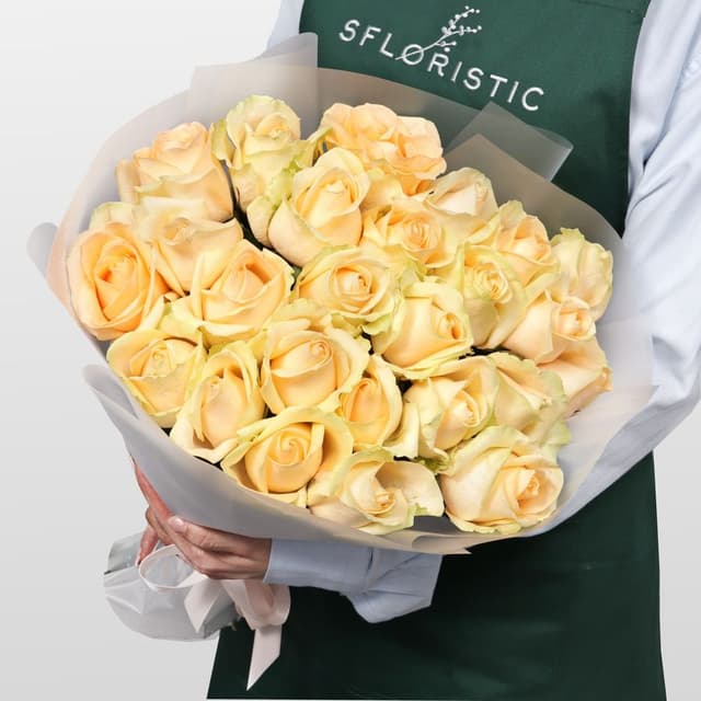 Букет Роз Россия 25 шт «Чистая гармония»