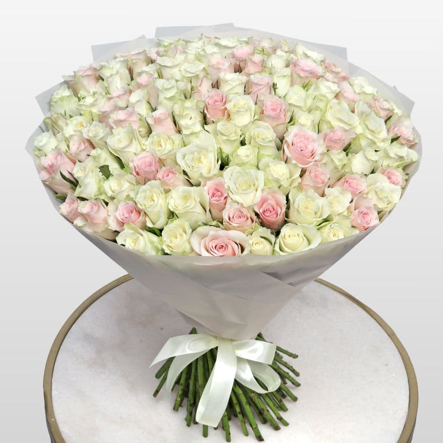 Букет Роз Кения 101 шт «Сердце Принцессы»