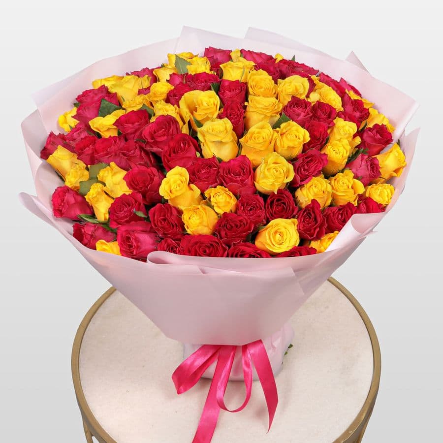 Букет Роз Кения 101 шт «Сафари эмоций»