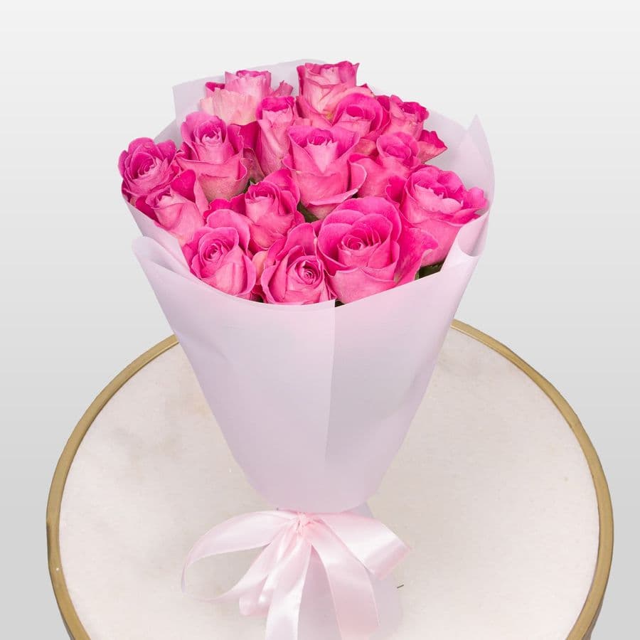 Букет Роз Кения 15 шт «Сердце бьётся»