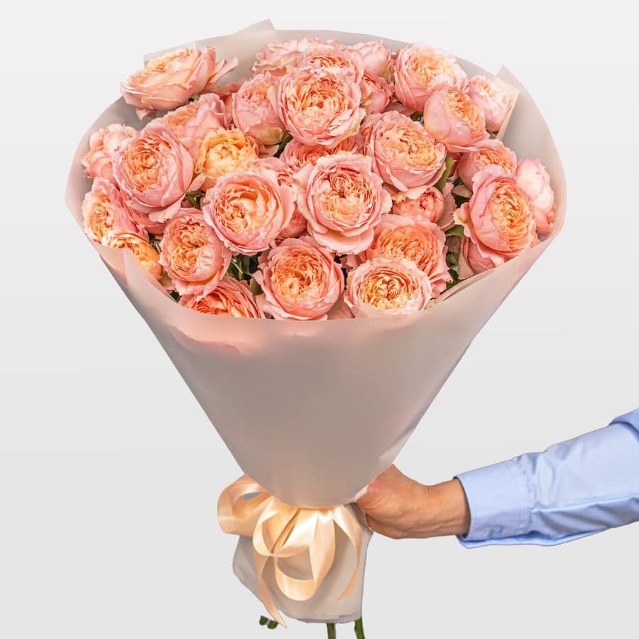 Букет из кустовых Роз Джульетта «Рассвет в Вероне»