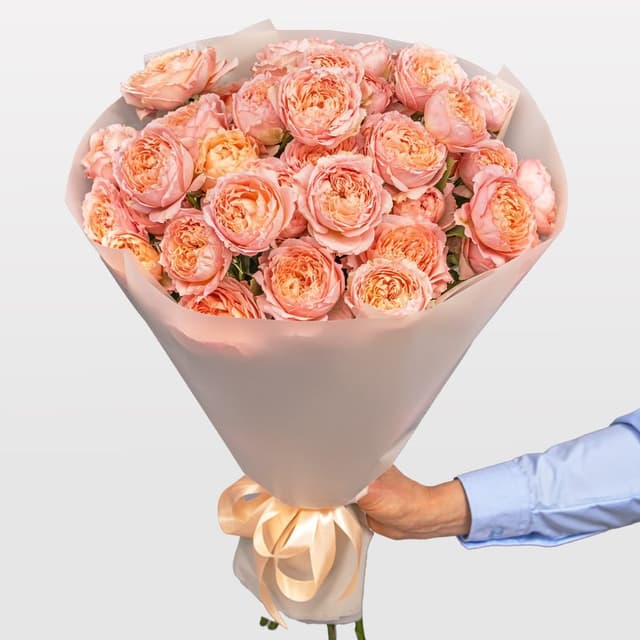 Букет из кустовых Роз Джульетта «Рассвет в Вероне»