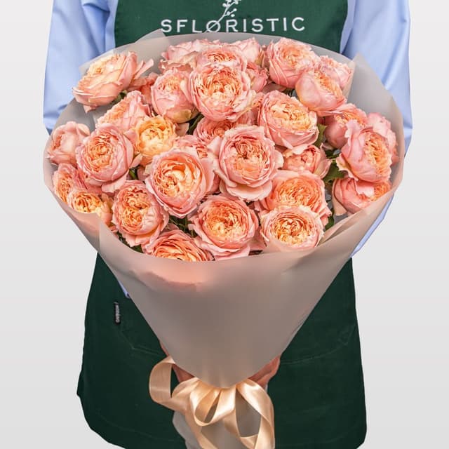 Букет из кустовых Роз Джульетта «Рассвет в Вероне»